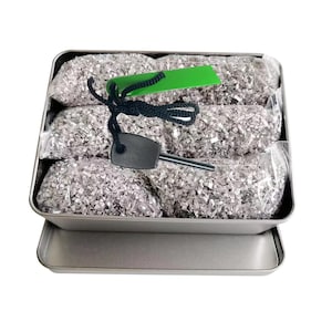 Emergency Fire starter Magnesium 99% Pure for Camping Hiking Bushcraft outdoor Survival Outage + Free Ferro Rod &  Waterproof Tin Can