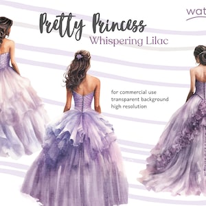 Whispering Lilac - Cliparts De Princesa Quinceañera Púrpura Lavanda