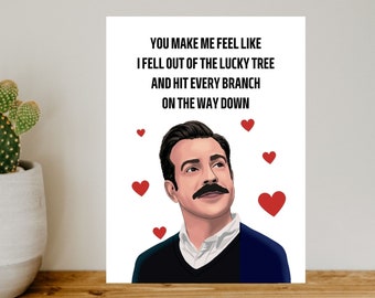 Ted Lucky Tree Card | Ted Happy Anniversary Card | Valentine's Card | I Love You Card | Romantic Sarcastic Card | Cute Anniversary Cards