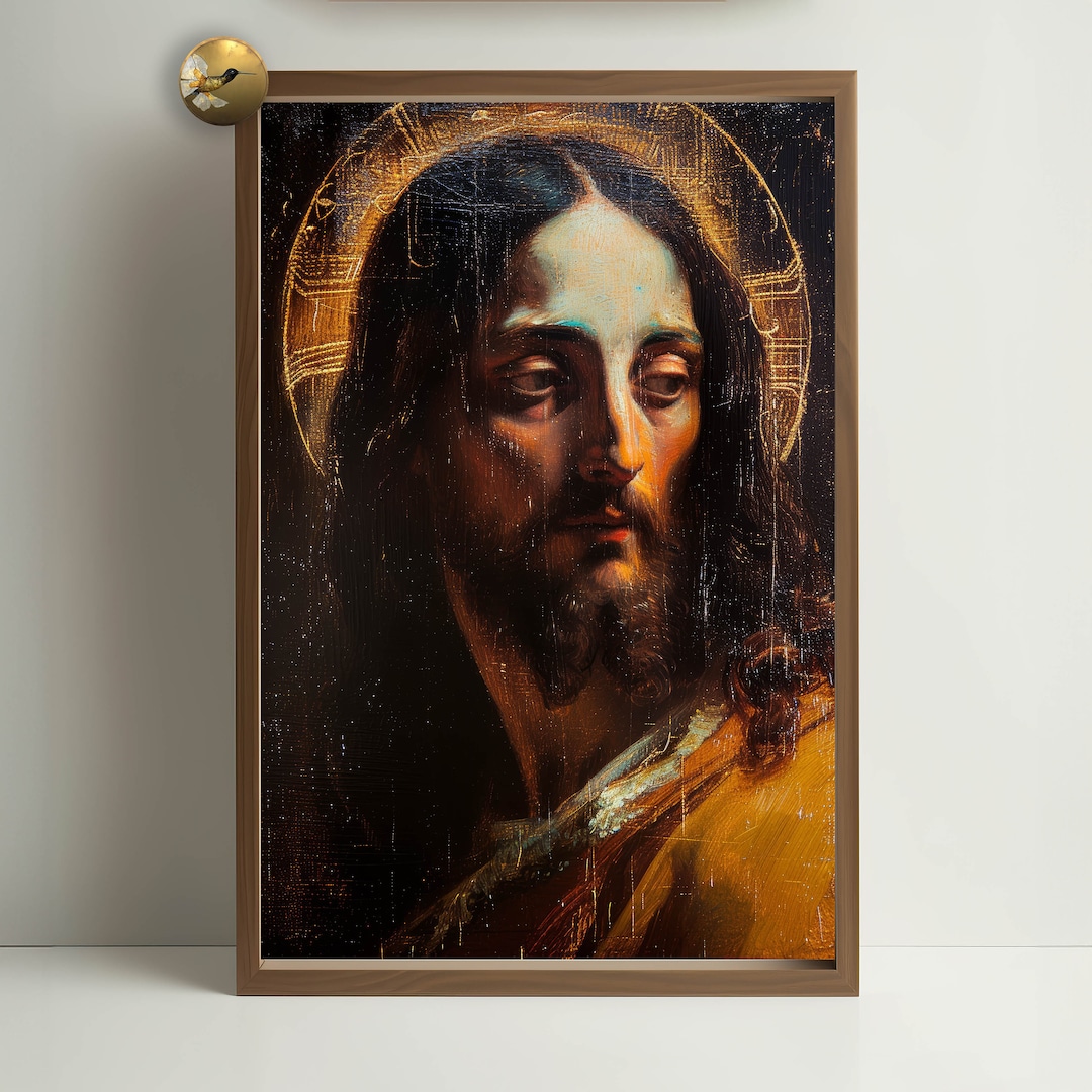 Christian Wall Art, Jesus Wall Art, Farmhouse Wall Decor, Jesus ...