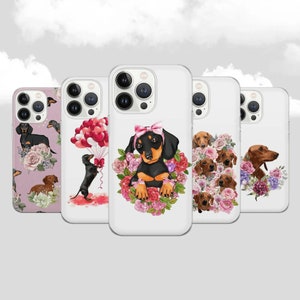 Custodia per telefono Wiener dog Doxie Cover per iPhone 14 13 12 Pro 11 XR 8 7, Samsung S23 S22 A73 A53 A13 A14 S21 Fe S20, Pixel 7 6A