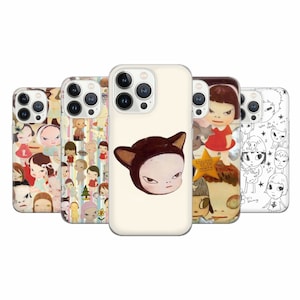Yoshitello Nara Handyhülle Sammler Cover für iPhone 15Pro, 14, 13, 12, 11, Google Pixel 9, 8, 7A, 6A, Samsung Galaxy S24 Ultra, S23fe, A0