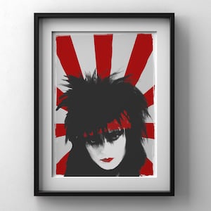 Siouxsie Sioux Poster Pop Art Print - Iconic Siouxsie And The Banshees Lead Singer Wall Decor For Music Enthusiasts And Rebel Girls