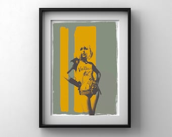 Debbie Harry Poster Pop Art Print - Iconic Blondie Lead Singer Wall Decor For Music Enthusiasts And Rebel Girls