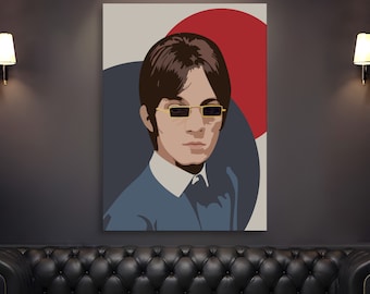 Steve Marriott Graphic Design Art Print: Iconic Musician Portrait, Vintage Rock Poster, Wall Decor with Mod Soul Style, Gift For Music Fans
