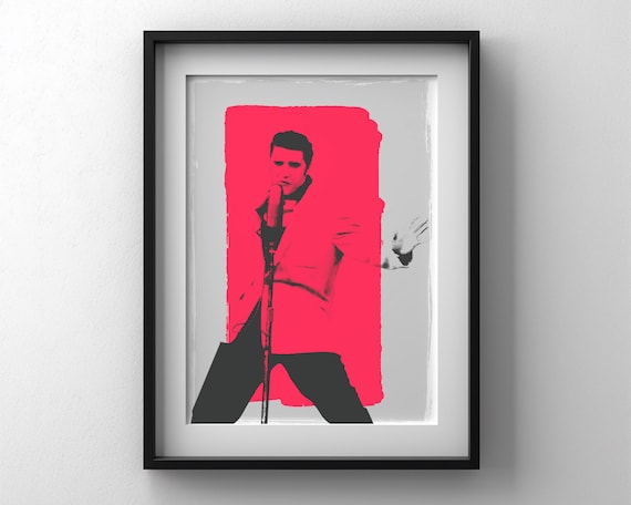 Elvis Presley King Of Rock ‘n’ Roll Iconic Pop Art Print For Music Enthusiasts