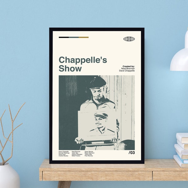 Chappelle's Show Poster, Chappelle's Show Movie, Wall Art Print, Minimalist Movie, Modern Vintage, Minimalist Poster, Vintage Poster