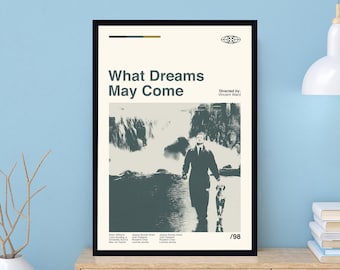 What Dreams May Come Movie Poster, Vincent Ward, Minimalist Art, Mid Century Art, Modern Art, Retro Poster, Vintage Poster, Wall Decor