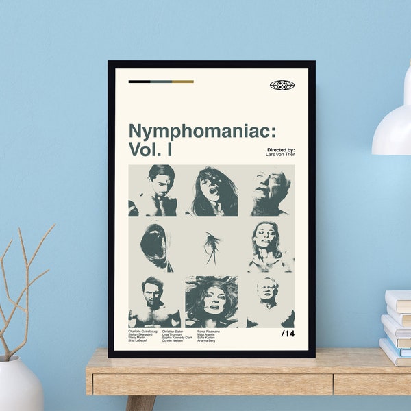 Nymphomaniac Vol I Poster, Lars von Trier, Nymphomaniac Movie, Vintage Poster, Minimalist Movie Poster, Vintage Print, Custom Poster