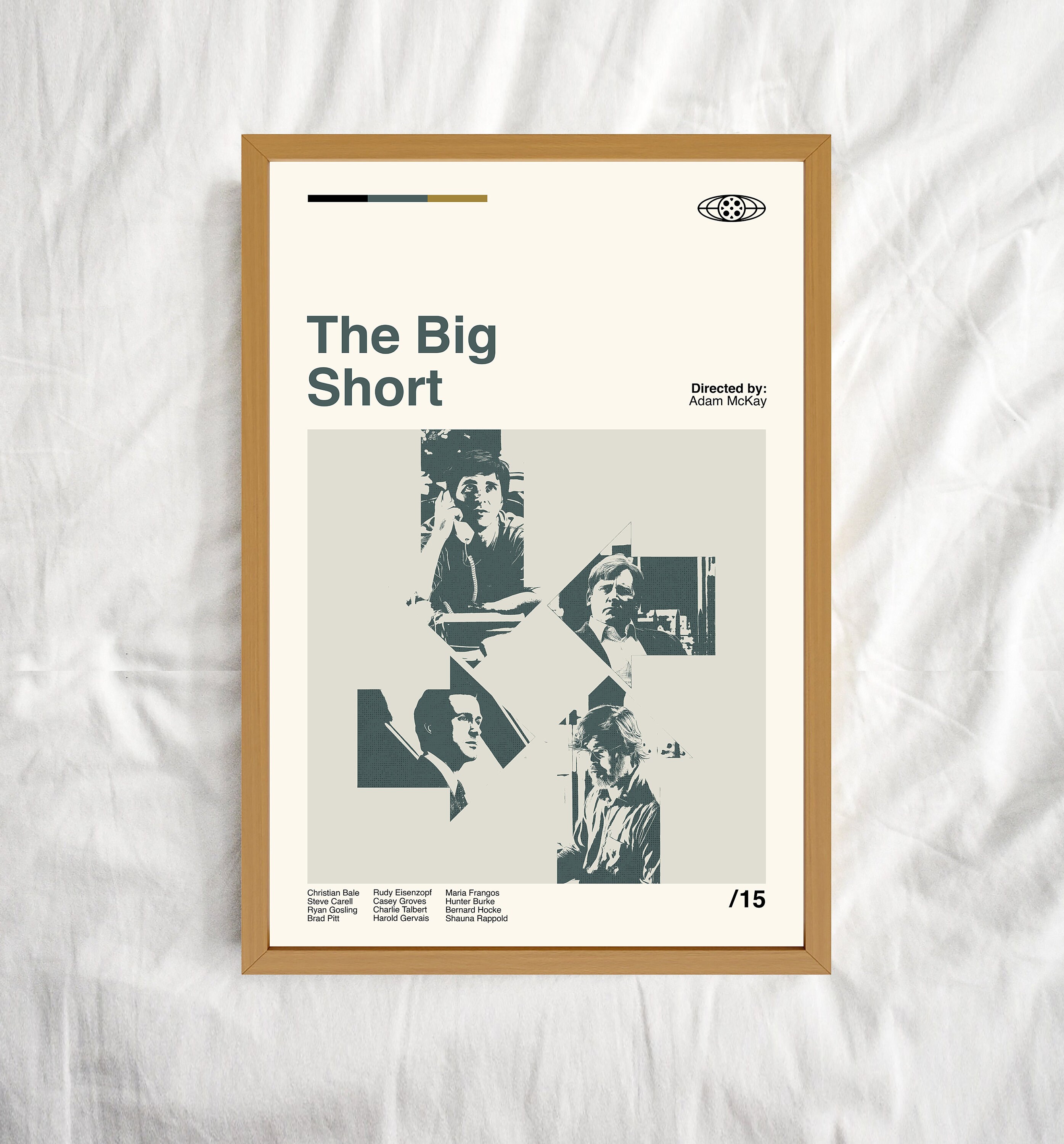 The big short poster the big short movie adam mckay retro movie