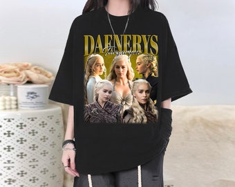 Daenerys Targaryen T-Shirt, Daenerys Targaryen Shirt, Daenerys Tee, Actor Daenerys Homage, Targaryen Fan, Famous T-Shirt, Retro T-Shirt
