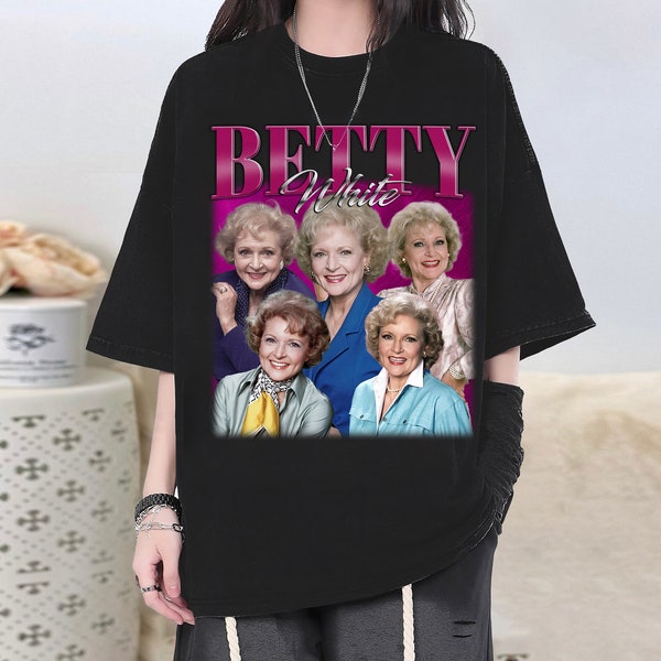 Betty White Retro Shirt, Betty White Graphic Unisex Hoodie, Betty White Fans Gift, Betty White Tee, Vintage T-Shirt, Retro T-Shirt