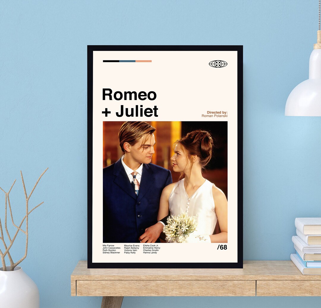 Romeo and Juliet Poster, Romeo and Juliet Print, Retro Poster ...
