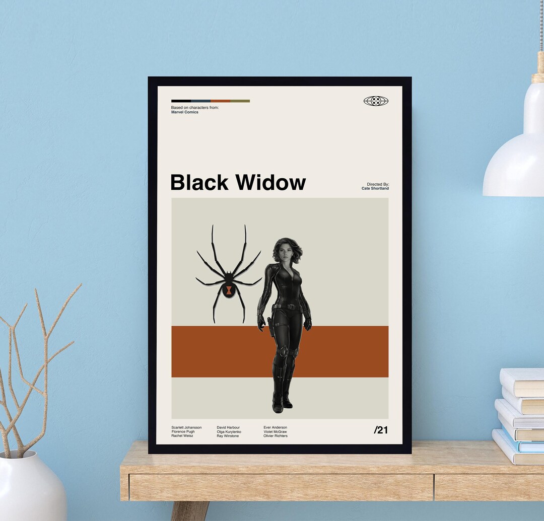 Black Widow Poster, Avengers Poster, Marvel Poster, Retro Movie Poster ...