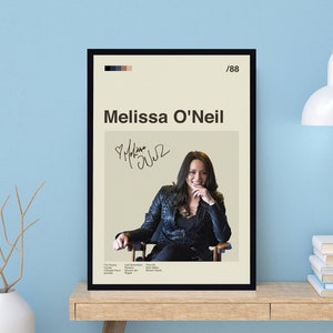 Vintage Melissa O'Neil Poster, Mid Century Art, Minimalist Art, Retro Poster, Modern Art Print, Custom Poster, Classic Poster, Home Decor