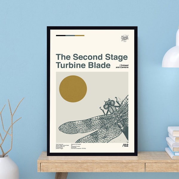 The Second Stage Turbine Blade Poster, Coheed And Cambria Music, Vintage Poster, Music Poster, Album Poster, Gifts For Fan, Song Poster