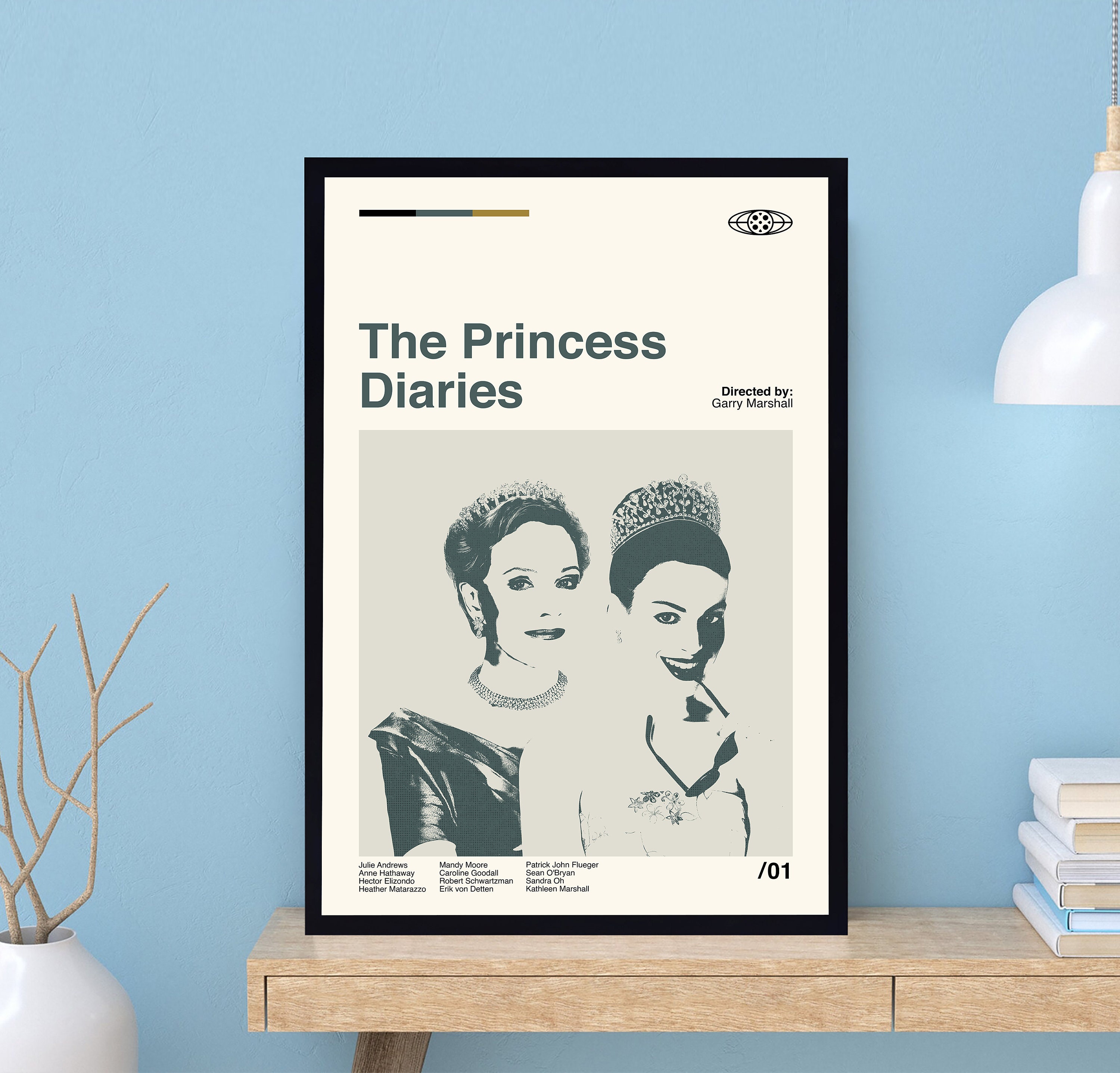 The Princess Diaries Poster, the Princess Diaries Print, Garry Marshall, Minimalist Art, Modern ...