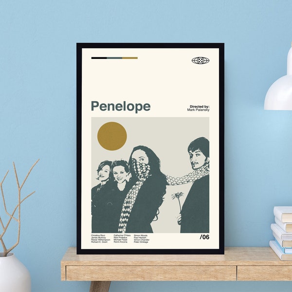 Penelope Movie, Penelope Poster, Mark Palansky, Abstract Poster, Retro Poster, Minimalist Art, Vintage Poster, Wall Decor, Movie Poster