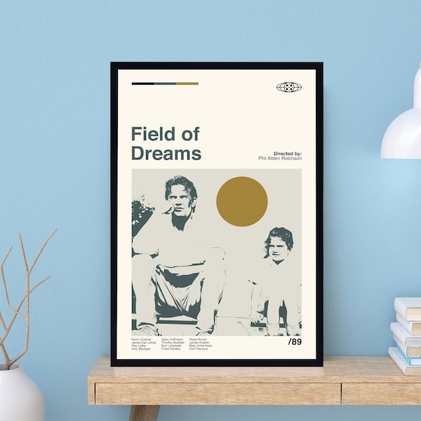 Field of Dreams Poster, Phil Alden Robinson, Retro Movie Poster, Minimalist Art, Vintage Poster, Modern Art, Wall Decor, Home Decor