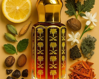 Organic Monsoon Attar Shraavan: Woody Floral Citrus Perfume Oil