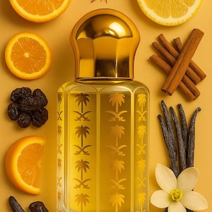 Nirvana Orange Perfume Oil – Citrus Bergamot Lemon Fruity Musk Vanilla Amber – Handmade Unisex Alcohol-Free Luxury Fragrance