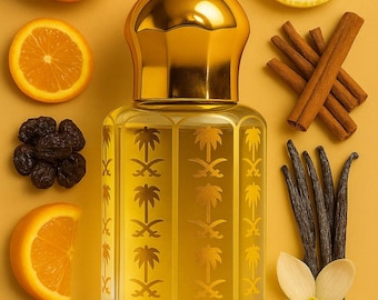 Handmade Citrus Perfume Oil: Orange, Bergamot, Amber - Unisex Luxury Fragrance