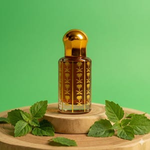 Absoluto de pachulí indio orgánico: aceite de perfume amaderado y almizclado