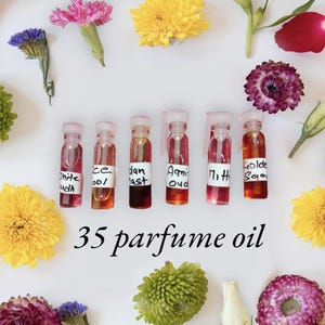 35 Attar Tester| Fragrance Oil Testers | Natural Non-Alcohol Perfume Oils | Long Lasting Fragrances for Unisex  | Roll-On Attar Perfume