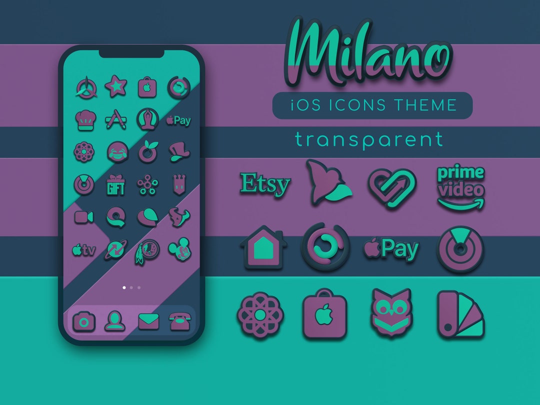 Milano iPhone Icon Pack, Ios Theme, App Icons, Icon Pack Set, Ios 16 ...