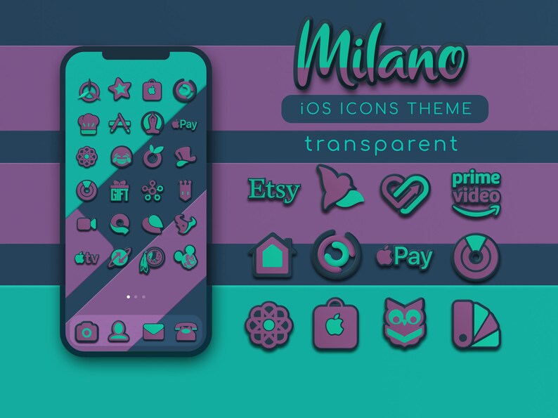 Milano iPhone Icon Pack, Ios Theme, App Icons, Icon Pack Set, Ios 16 ...