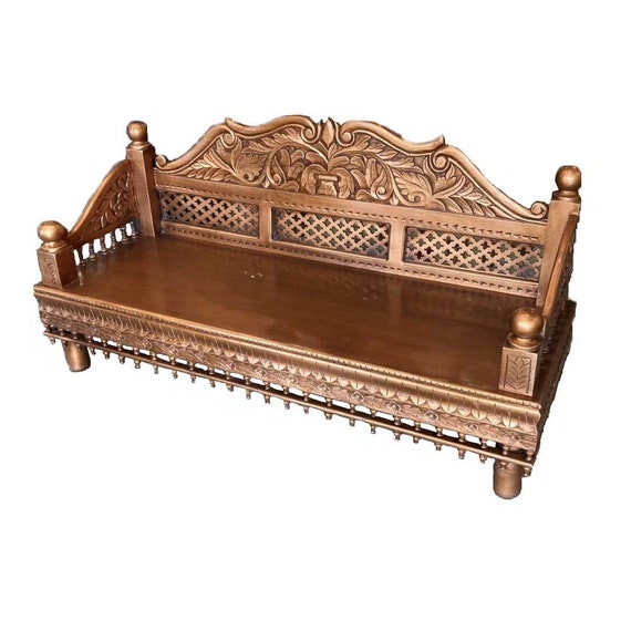 Wooden sofa sale carving