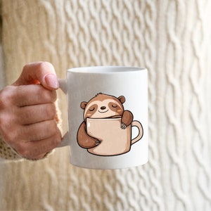 Varm choklad Clipart-paket Varm choklad PNG-paket Söt varm chokladkaka Kopp Mugg Marshmallows Söt Kawaii Nedladdningsbar för chokladälskare bild 3