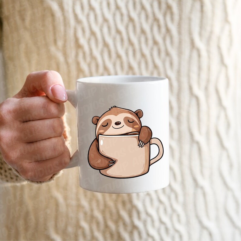 Varm choklad Clipart-paket Varm choklad PNG-paket Söt varm chokladkaka Kopp Mugg Marshmallows Söt Kawaii Nedladdningsbar för chokladälskare bild 3