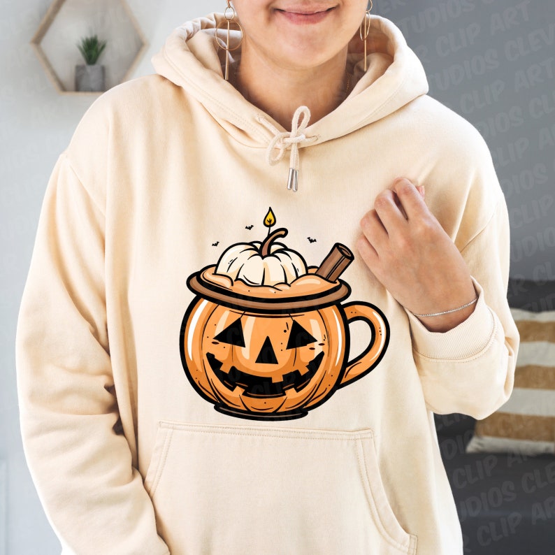 Varm choklad Clipart-paket Varm choklad PNG-paket Söt varm chokladkaka Kopp Mugg Marshmallows Söt Kawaii Nedladdningsbar för chokladälskare bild 4