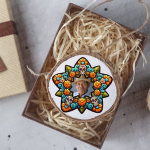 Cute Day Of The Dead Floral Frame Clipart Bundle Dia De Los Muertos Flower Frame PNG Traditional Mexican Halloween Frame Flower Border Frame image 5