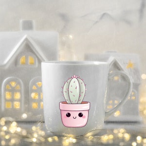 Cute Houseplant Clipart Collection Kawaii Potted Plants PNG Bundle Indoor House Plant Kawaii Cute Potted Indoor Plants Printable Houseplants image 3
