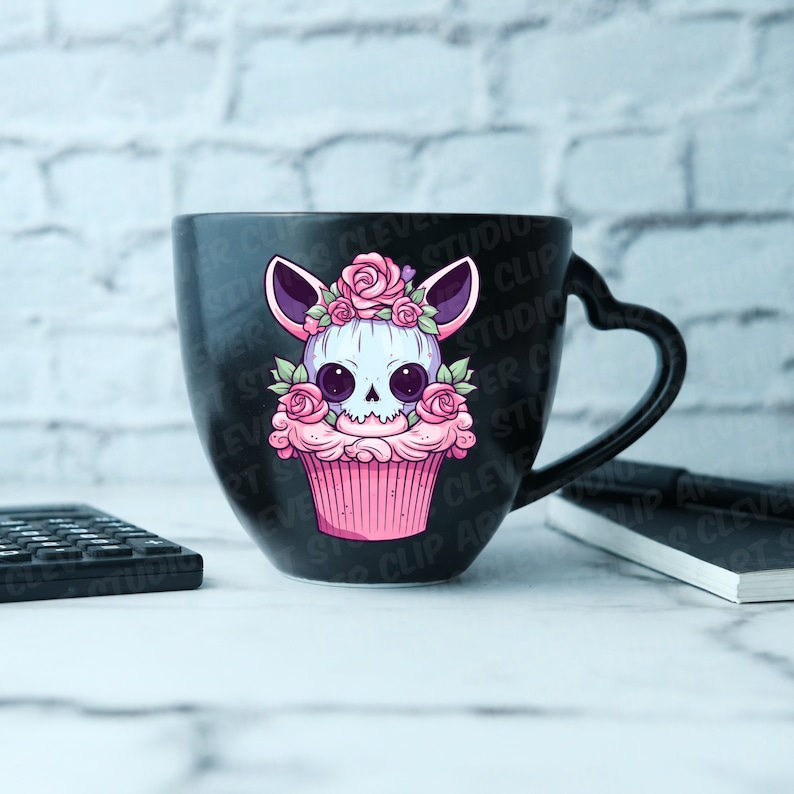 Pastel Goth Easter Clipart Creepy Cute Kawaii Easter Goth Clipart