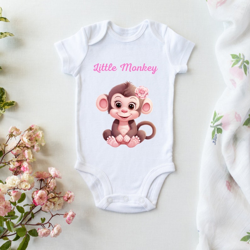 Pink Baby Animal Safari Cute Animals Nursery Decoration Clipart Girl