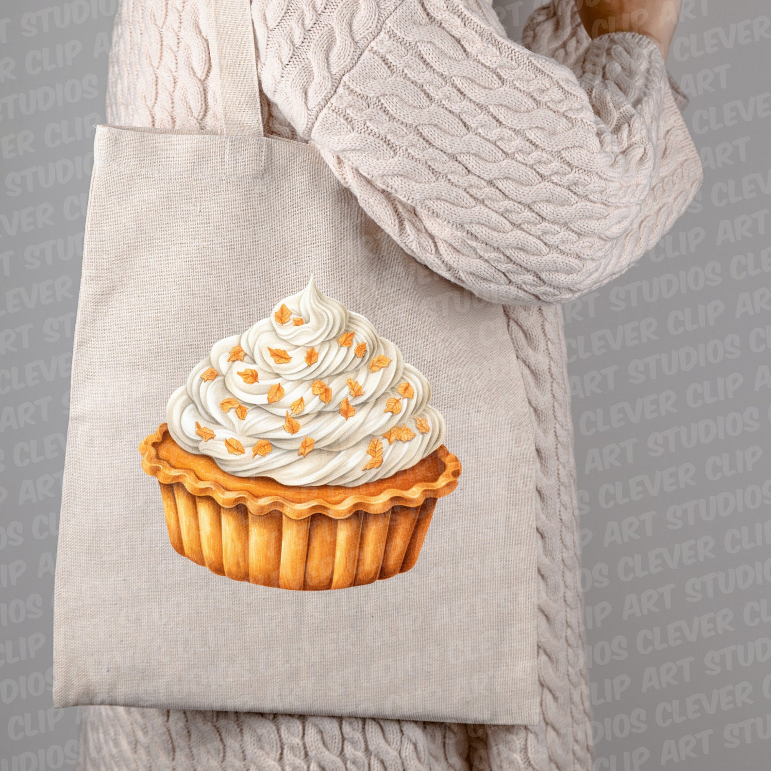 Pumpkin Spice Clipart PNG Bundle Cozy Clipart Cute Autumn Pumpkin ...