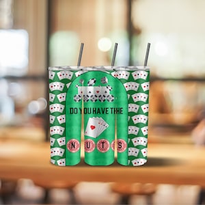 Envoltura de vaso con temática de póquer