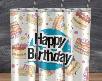 Birthday Themed Tumbler Wrap