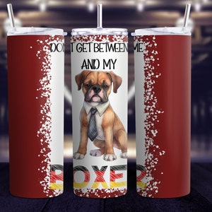 Boxer Dog Themed Tumbler Wrap
