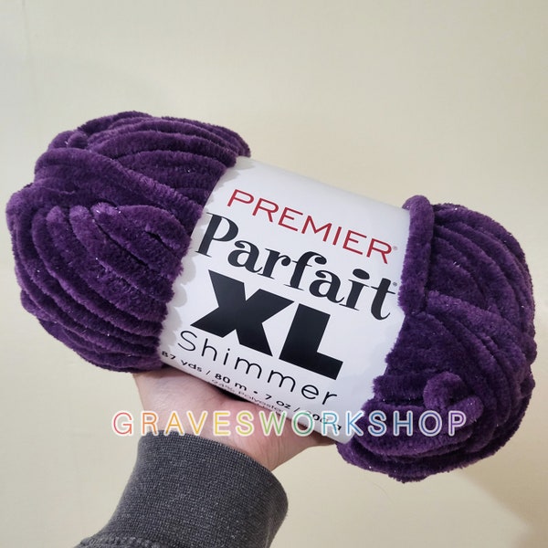 Premier Yarns Parfait XL Shimmer Yarn Parfaitxl purple 7 oz 87 yds destash