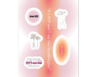 Tortured Poets Sticker Sheet