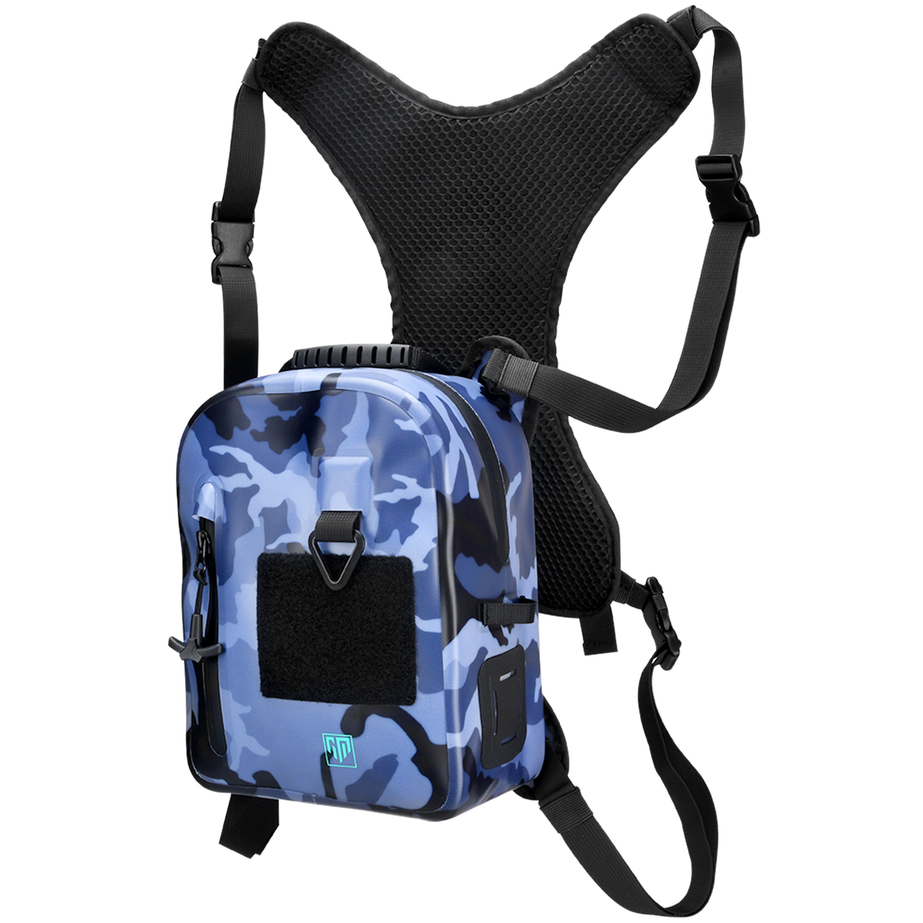 Waterproof Chest Bag for Fly Fishing Equipment With Net Holder and