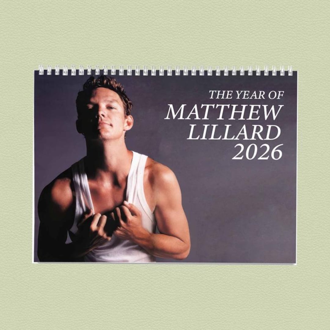 The Year Of Matthew 2026 Wall Calendar Celebrity Fan Gift For Men And Il 1080xN.7340430586 Noir
