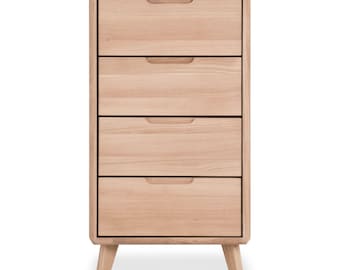 Solid Oak Dresser: Nordic Style Wood Storage - Sweden 4