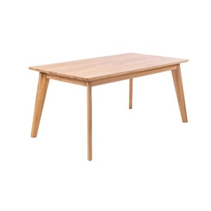 Massief houten eettafel Scandinavische stijl, Massivholz-Esstisch im nordischen, Table de salle à manger en bois massif Style nordique, HANDGEMAAKT