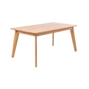 Uitschuifbare eettafel in massief houten Scandinavische stijl, Massivholz-Esstisch im nordischen, Table à manger en bois massif Style nordique, HANDGEMAAKT