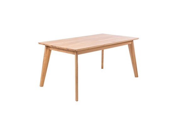 Extendable Solid Beech Dining Table: Scandinavian Style